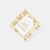 Sweet Safari Animals Baby Shower スタンダードカクテルナプキン (角)