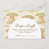 Sweet Safari Animals Diapper Raffle エンクロージャーカード (正面)