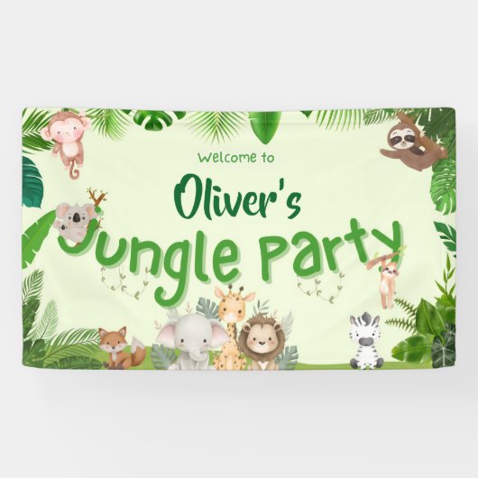 Sweet & Safari Customizable Banner 横断幕 (横)