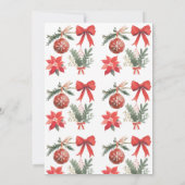 Sweet “Santa Baby” holiday baby shower 招待状 (裏面)