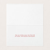 Sweet Santa Clausは来のScript Photo Mini Card (内部フラット)