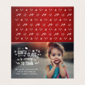 Sweet Santa Clausは来のScript Photo Mini Card (外部フラット)