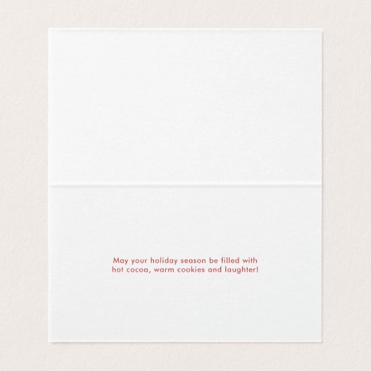 Sweet Santa Clausは来のScript Photo Mini Card (内部フラット)