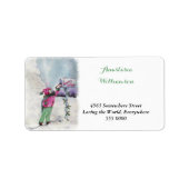 SWEET SANTA CLAUS LETTERアドレス ラベル (正面)