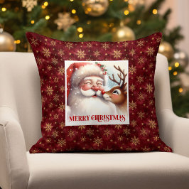 Sweet Santa Rudolph Pillow Christmas Home Comfort  クッション