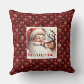 Sweet Santa Rudolph Pillow Christmas Home Comfort  クッション (裏面)