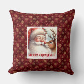 Sweet Santa Rudolph Pillow Christmas Home Comfort  クッション (正面)