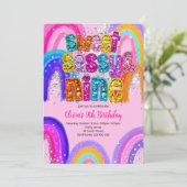 Sweet Sassy & 9 誕生日招待状 招待状 (スタンド正面)