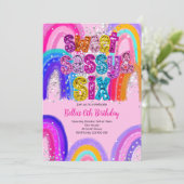 Sweet Sassy Six 誕生日招待状 招待状 (スタンド正面)