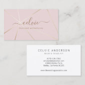 Sweet Savvy Chicミニマリエレガントストの名刺 名刺 (正面/裏面)