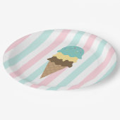 Sweet Scoops Ice Cream Party ペーパープレート (アングル)