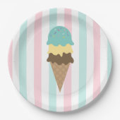 Sweet Scoops Ice Cream Party ペーパープレート (正面)