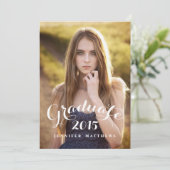 Sweet Script 2015フォト卒業パーティー招待状 招待状 (スタンド正面)