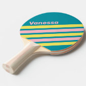 Sweet Sea Kiss Angled Striping with Name 卓球ラケット (正面アングル)
