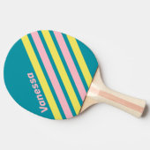 Sweet Sea Kiss Angled Striping with Name 卓球ラケット (横)