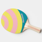 Sweet Sea Kiss Circle Stripe with Name 卓球ラケット (横)