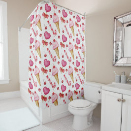 Sweet seamless pattern シャワーカーテン