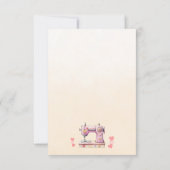 Sweet Sewing Machine Hearts サンキューカード (裏面)