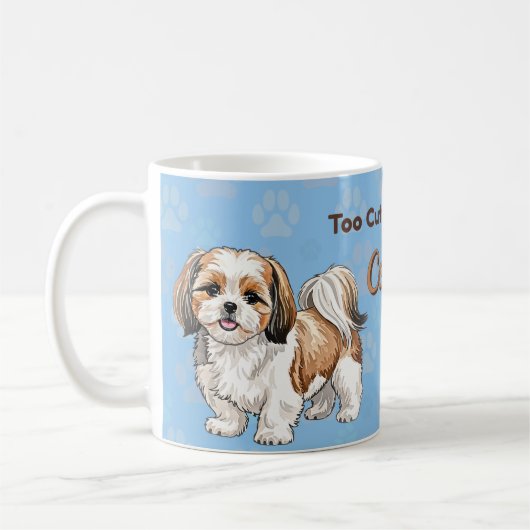 Sweet Shih Tzu Mug – Perfect Gift for Shih Tzu コーヒーマグカップ (左)