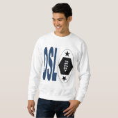 Sweet shirt blanc  OSLO  SPORT スウェットシャツ (正面フル)
