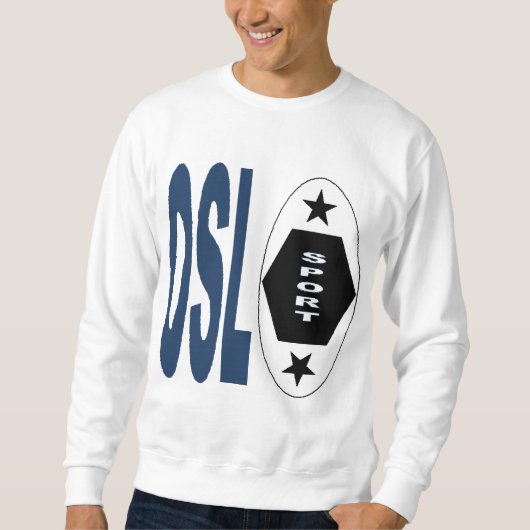 Sweet shirt blanc  OSLO  SPORT スウェットシャツ (正面)