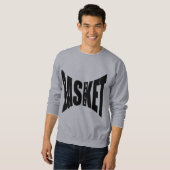 Sweet shirt gris BASKET BALL スウェットシャツ (正面フル)