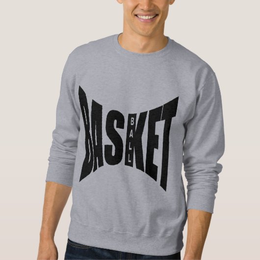 Sweet shirt gris BASKET BALL スウェットシャツ (正面)