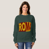 Sweet shirt vert foret   ROMA スウェットシャツ (正面フル)