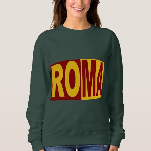 Sweet shirt vert foret   ROMA スウェットシャツ (正面)