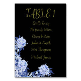 Sweet Shower Autumn Floral Wedding テーブルナンバー