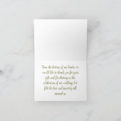 Sweet Shower Spring purple Floral Wedding シーズンカード (内部)