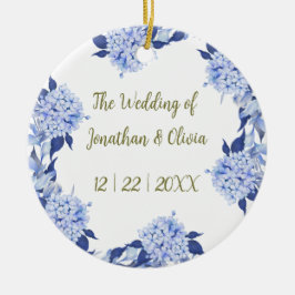 Sweet Shower Spring purple Floral Wedding セラミックオーナメント