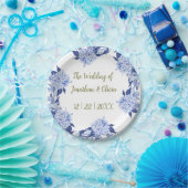 Sweet Shower Spring purple Floral Wedding ペーパープレート (パーティー)