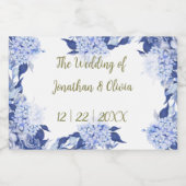 Sweet Shower Spring purple Floral Wedding リキュールボトルラベル (シングルラベル)