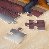 Sweet Siamese Cat and Tea Cup Puzzle ジグソーパズル (側面)