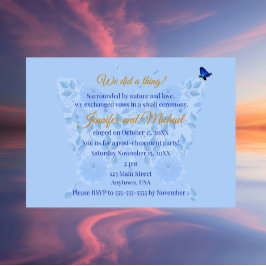 Sweet & Simple Elopement Announcement Invitation 招待状