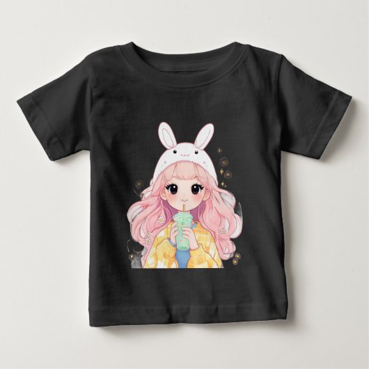 Sweet Sipper Anime Style Tee Kids Apparel toddler ベビーTシャツ (正面)