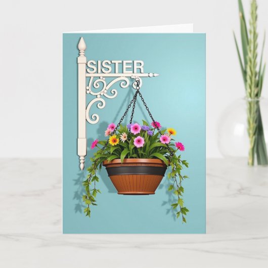 Sweet Sisters Day Blooms カード (正面)