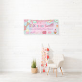 Sweet Six girl 6th birthday banner / backdrop, 横断幕 (インサイチュ)
