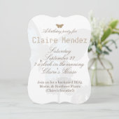 Sweet sixteenと金ゴールド蝶 招待状 (スタンド正面)