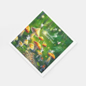 Sweet sixteenに魅了された森のキノコの妖精 スタンダードランチョンナプキン (角)