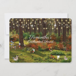 Sweet sixteenに魅了された森の妖精の束 招待状