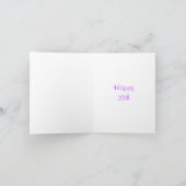 Sweet sixteenのグリッターカード 招待状 (内部)