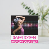 Sweet sixteenのパーティの招待状 招待状 (スタンド正面)