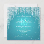 Sweet sixteenのパーティー夜は青を眩まします 招待状 (裏面)