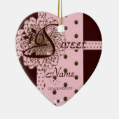 Sweet sixteenの才能豊かなオーナメント-カスタマイズ セラミックオーナメント (右)