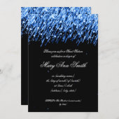 Sweet sixteenの誕生日パーティーが星を青に落とす 招待状 (正面/裏面)