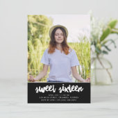 Sweet sixteenの誕生日パーティー 招待状 (スタンド正面)