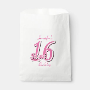 Sweet sixteenの誕生日 のピンク フェイバーバッグ