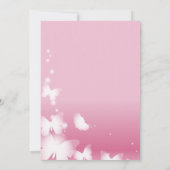 Sweet sixteenの誕生日-ピンクおよびダイヤモンド 招待状 (裏面)